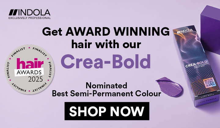 Award Winning Semi Permanent Indola CREA BOLD Banner