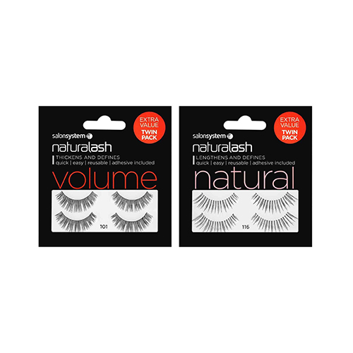 Salon System Strip Lashes Extra Value Twin Pack