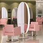 Salon Ambience Square Hydraulic Chair - Square Base + Lockable Pump + Reclinable + WheelsAlternative Image5