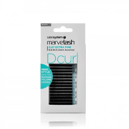 Salon System Marvelash D Curl 0.07 Assorted - Black