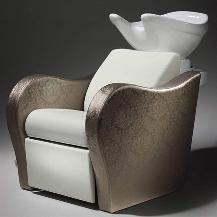 Salon Ambience Luxury Wash Unit Position 1 - White Basin + Footrest + Massage