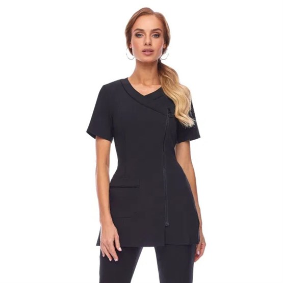 Buttercup Uniforms Black Zip Front Tunic