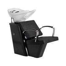 Luca Rossini Riva Shampoo Unit White Basin - Black Coffee