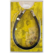 Salon Ambience Black PVC Flexible Hoses in Blister - 2pk